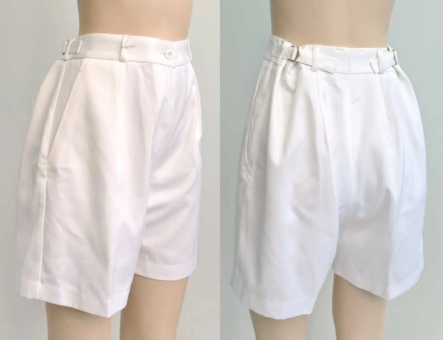 1940s style Womans Royal Navy White Shorts • White WRN