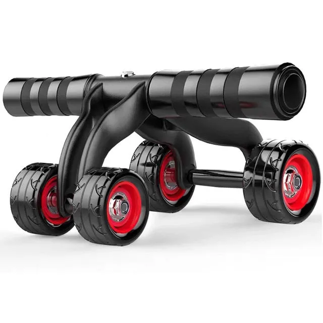 4-Wheel Abdominal Roller Muscle Trainer Home Fitness Ab Rollers Equipement.