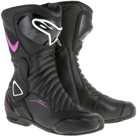 Alpinestars Women’s Stella SMX-6 v2 Vented Black, Fuchsia and White Boots