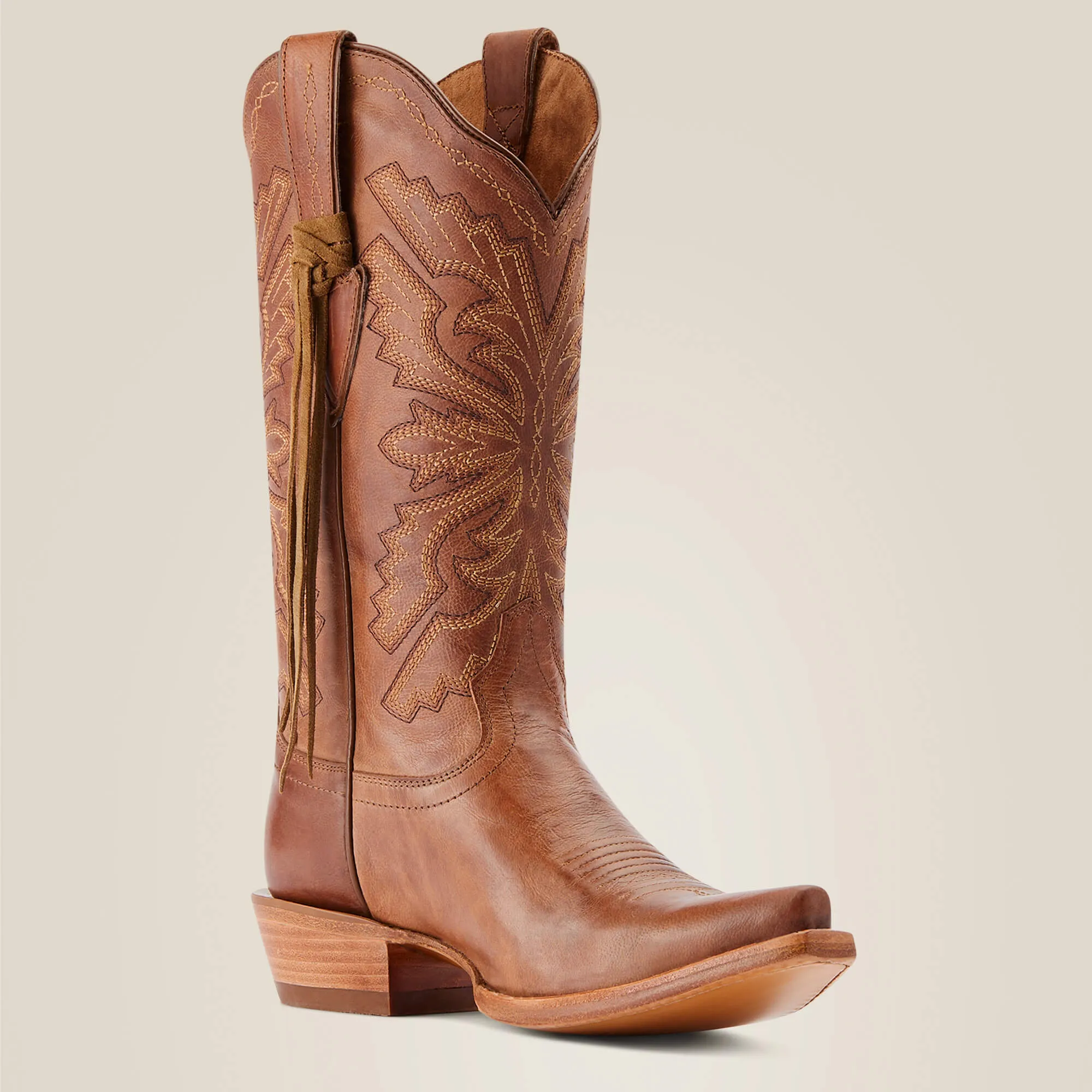 Ariat Tan Martina Snip Toe Western Boots for Women