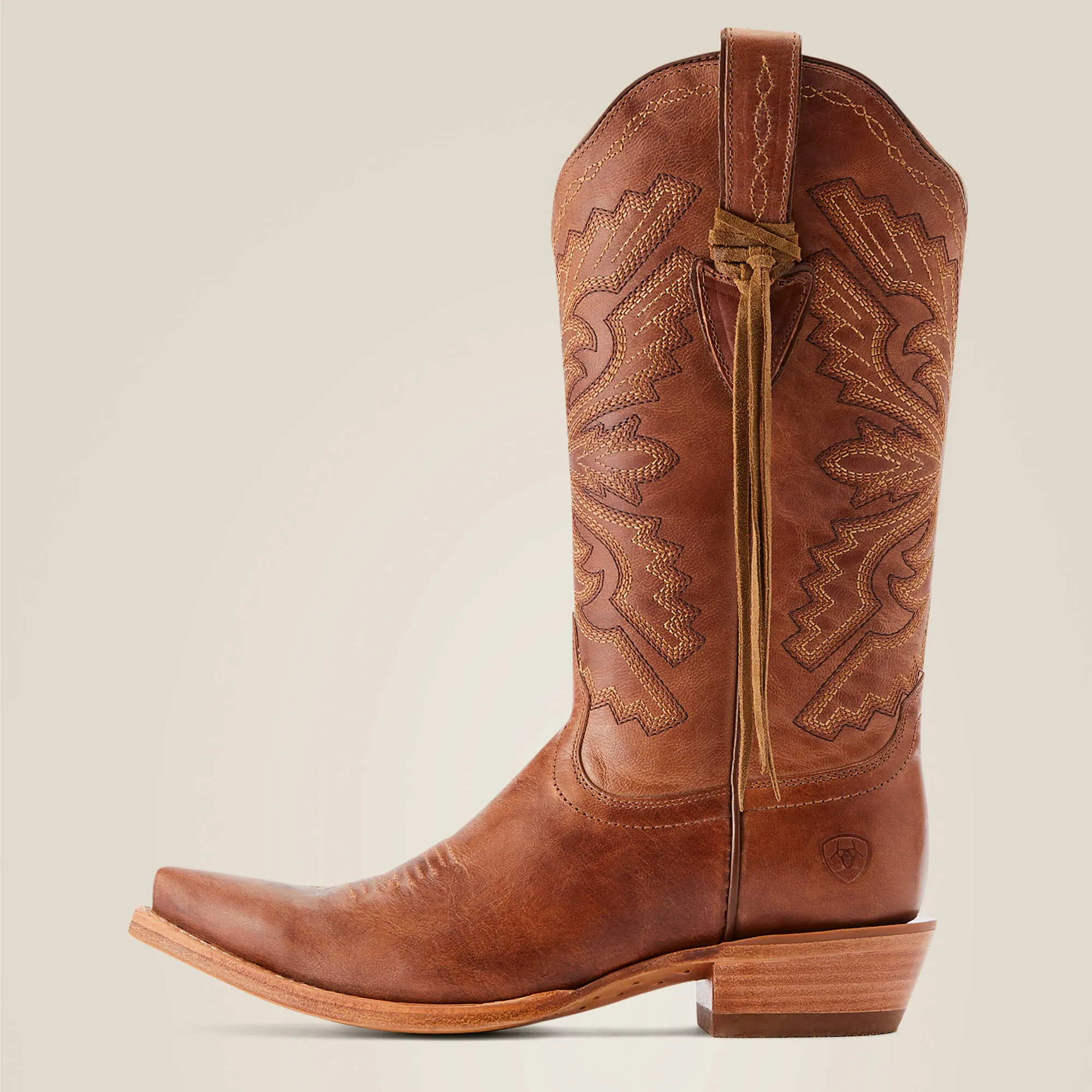 Ariat Tan Martina Snip Toe Western Boots for Women