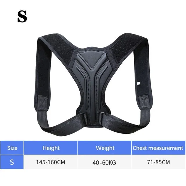 Back Posture Corrector Corset Clavicle Spine Adjustable Support Belt