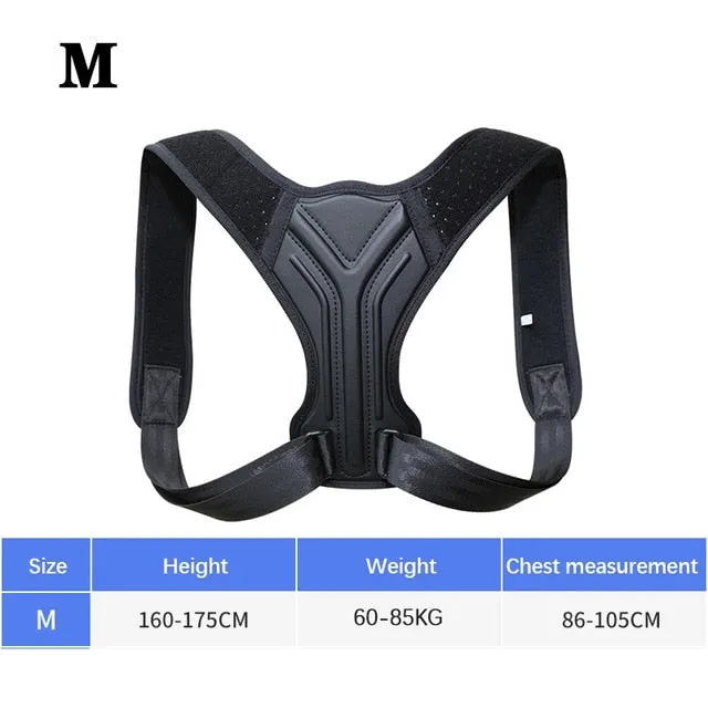 Back Posture Corrector Corset Clavicle Spine Adjustable Support Belt