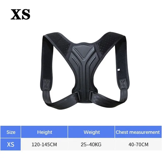 Back Posture Corrector Corset Clavicle Spine Adjustable Support Belt