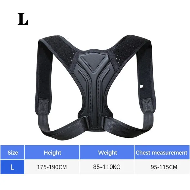 Back Posture Corrector Corset Clavicle Spine Adjustable Support Belt