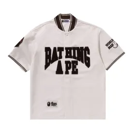 BAPE Short Sleeve Baseball Shirt Ivory