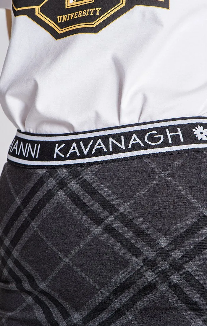 Black Tartan GK University Skirt