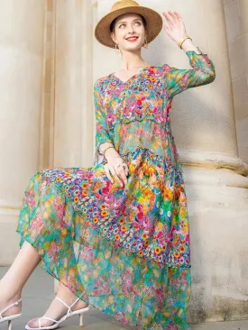 Boho Vintage Dresses Silk Summer Beach Wear That Is Sure To Get Noticed