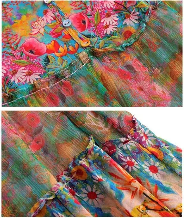 Boho Vintage Dresses Silk Summer Beach Wear That Is Sure To Get Noticed