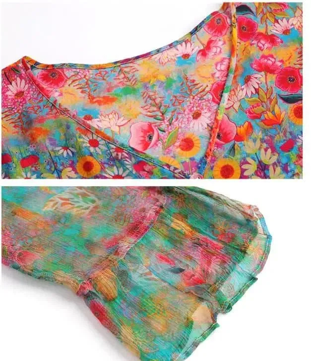 Boho Vintage Dresses Silk Summer Beach Wear That Is Sure To Get Noticed