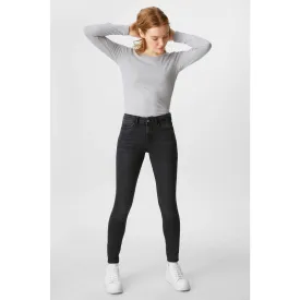 CA Mid Rise Skinny Charcoal Jeans