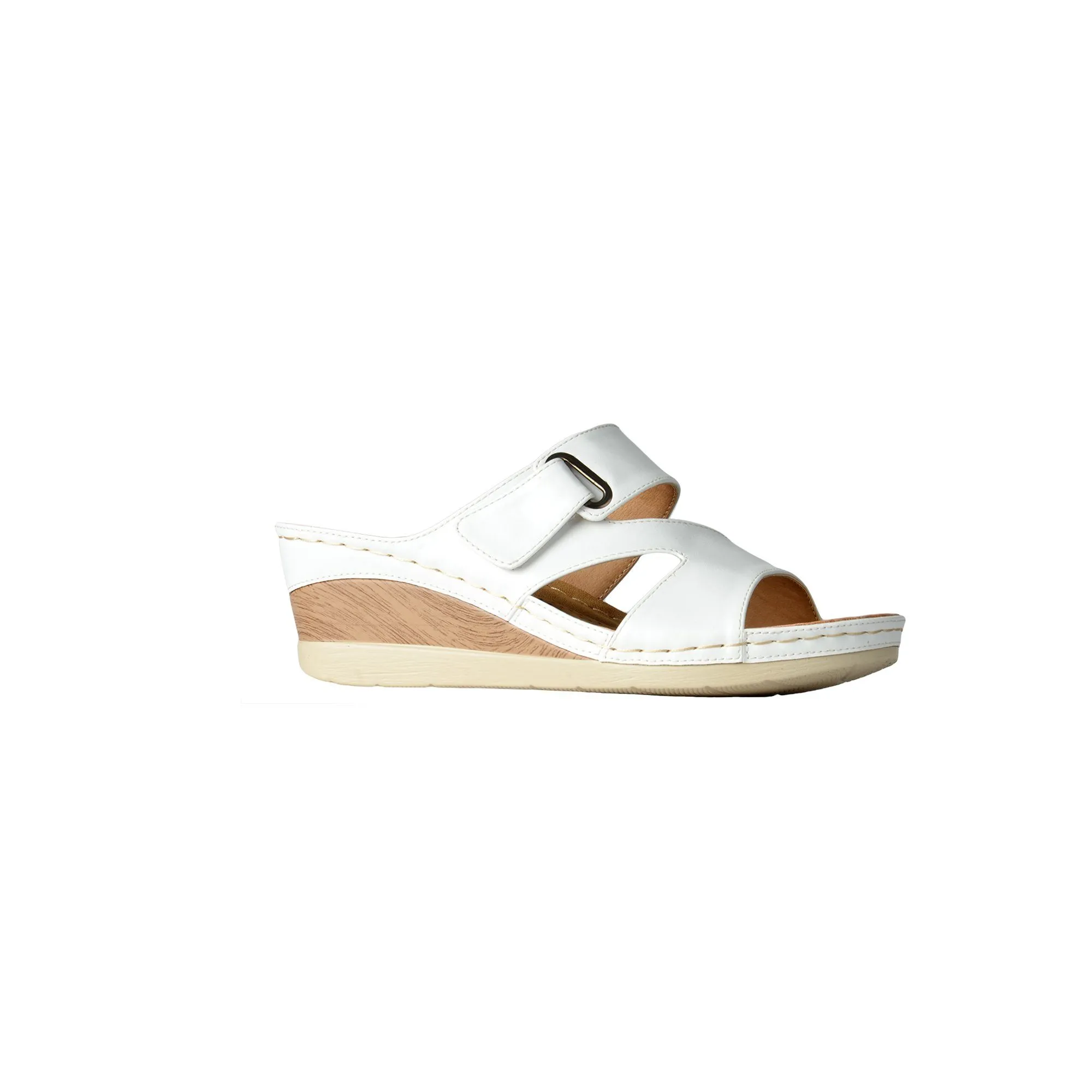 Comfy Wedge Sandals - White