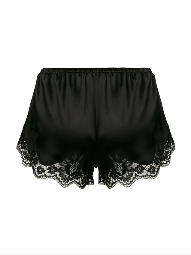 Dolce & Gabbana lace-trim satin shorts