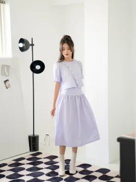 Esther Lavender Tunic Dress - Gu Fashion | Vietnam Fashion