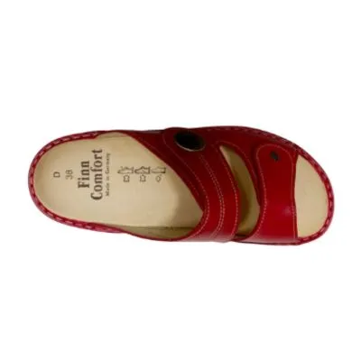 Finn Comfort Sansibar Venezia Red Women's Slides