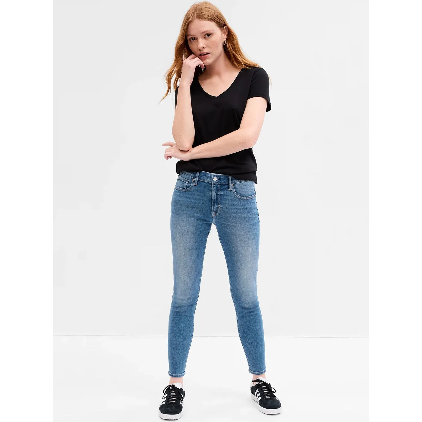 GP Mid Blue Mid Rise Skinny Jeans