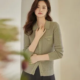 Green Knit Top for Everyday Wear