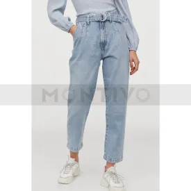 HM Light Blue Slouchy Mom Jeans