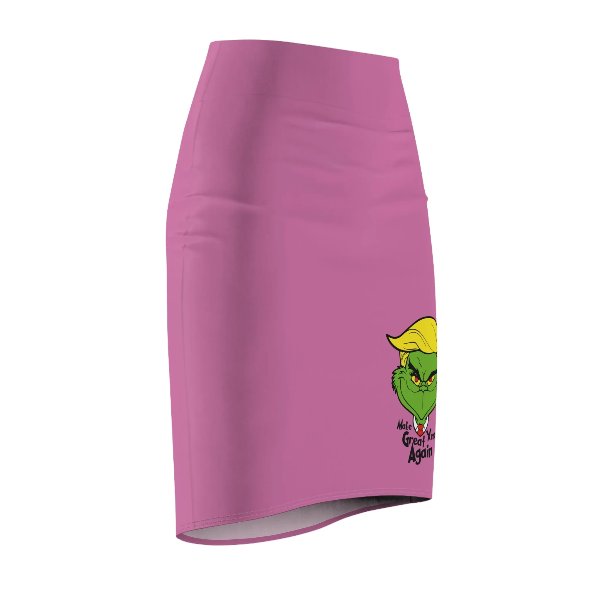 Holiday Themed Women's Pencil Skirt - Make Christmas Great Again