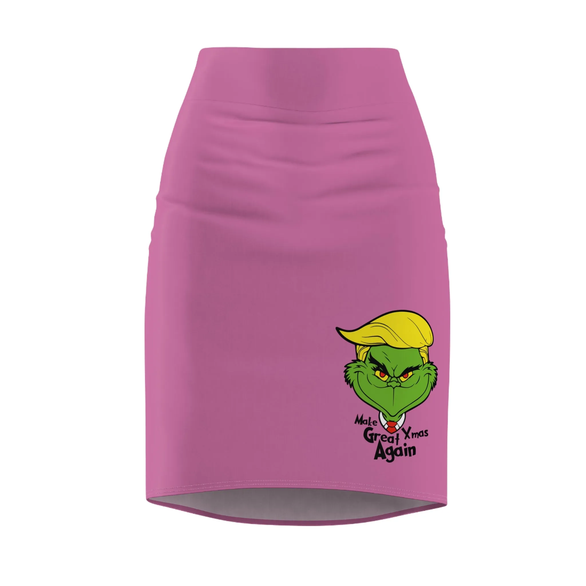 Holiday Themed Women's Pencil Skirt - Make Christmas Great Again