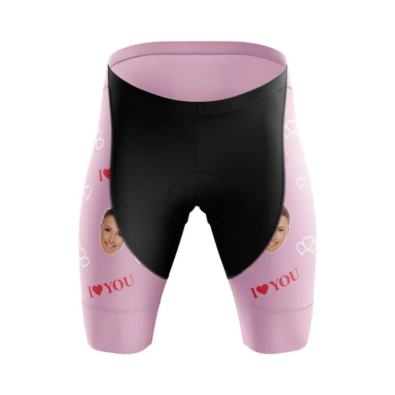 I love you Custom Face Shorts (Pink)