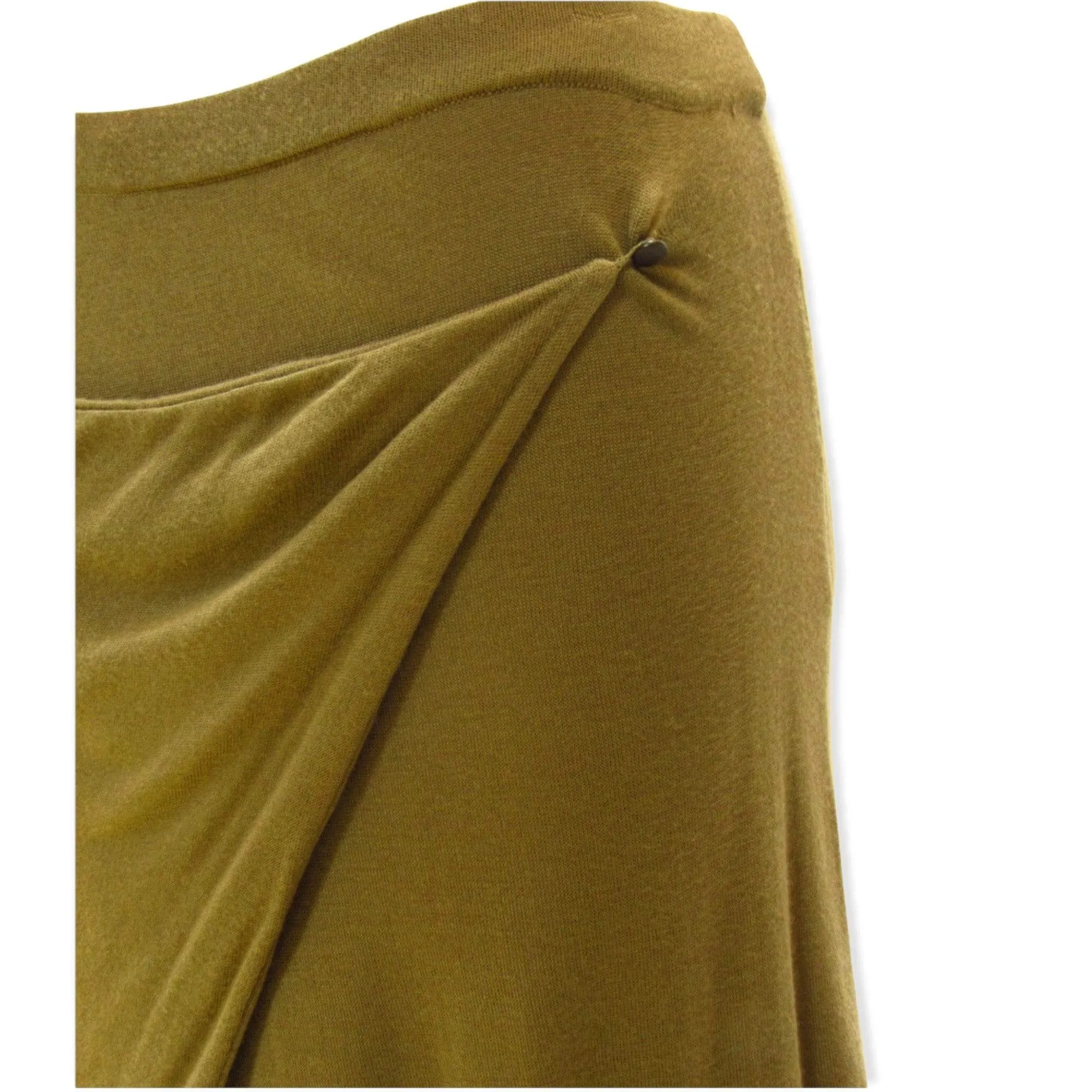 Maison Martin Margiela Olive Wrap Front Skirt