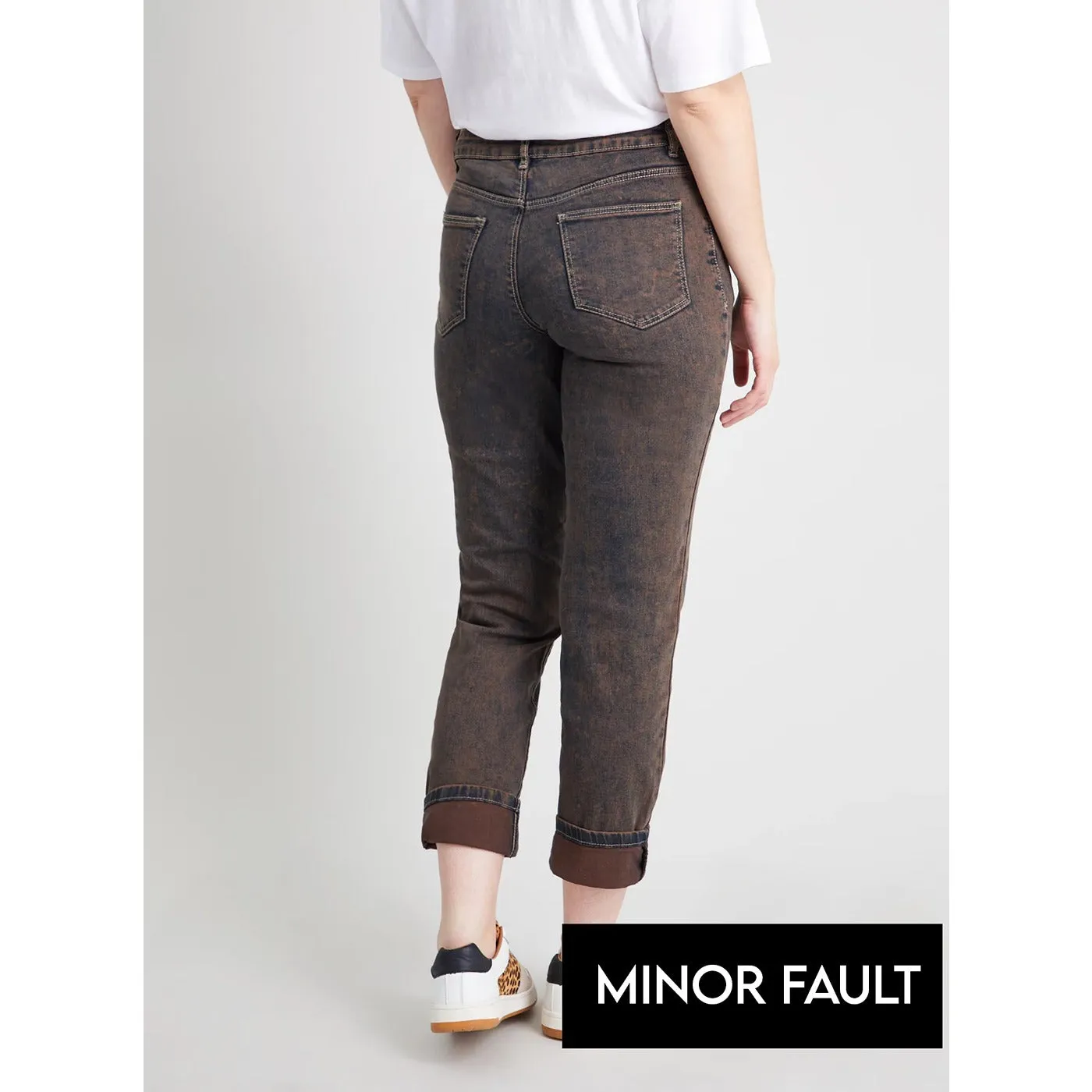 Minor Fault Rustic Brown Girlfriend Jeans