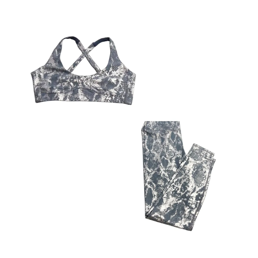 Pre Order:  Retro Metallic Snake Gym Workout Yoga Suit