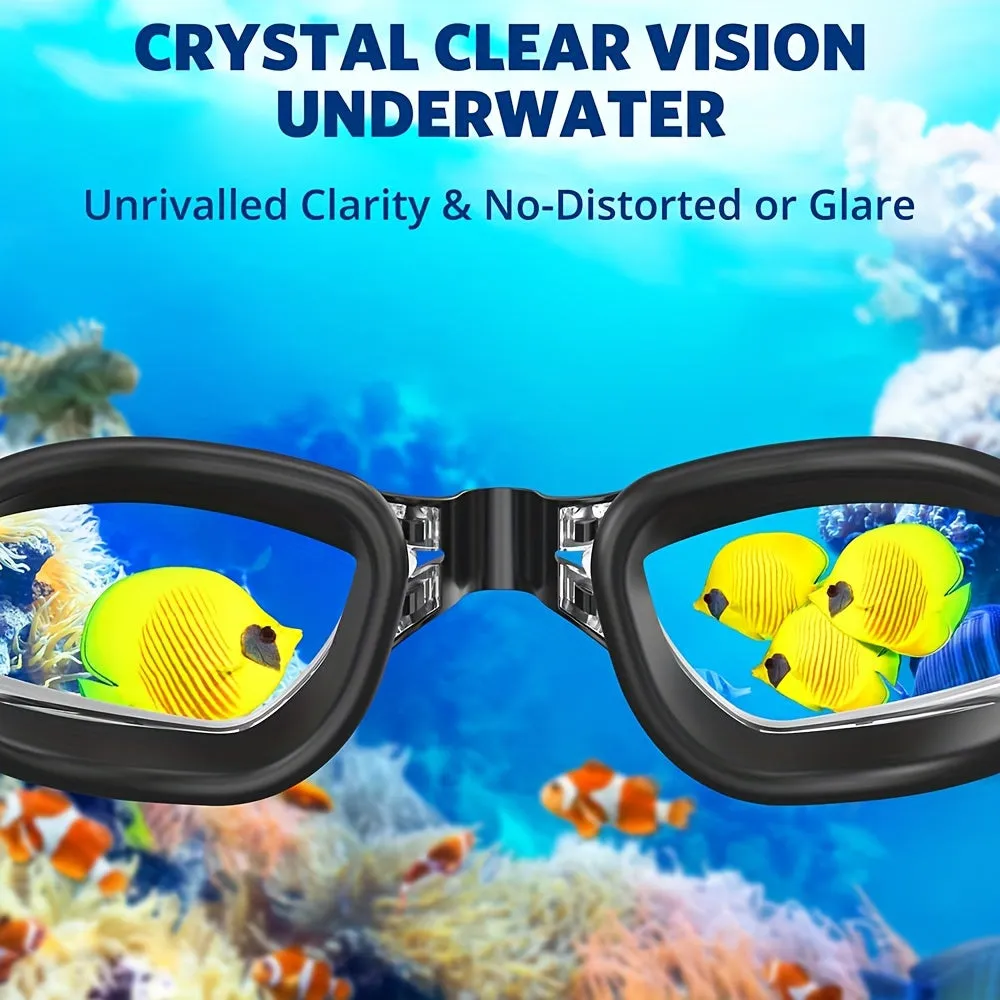 Premium UV Protection AntiFog Swim Goggles for Men and Women