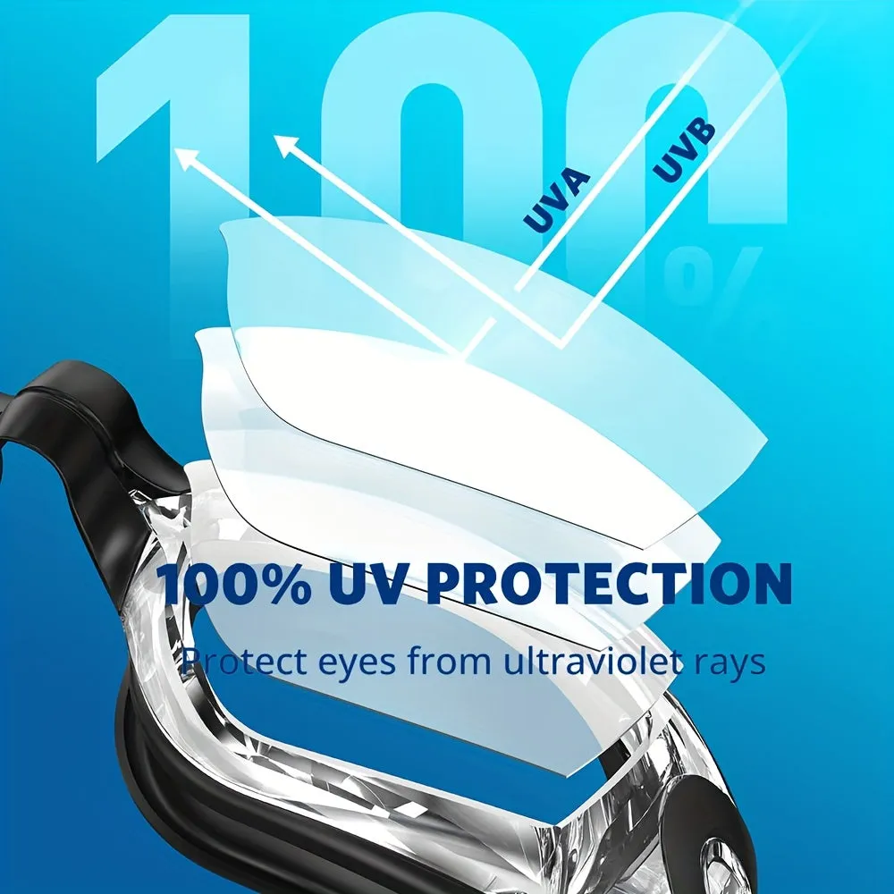 Premium UV Protection AntiFog Swim Goggles for Men and Women