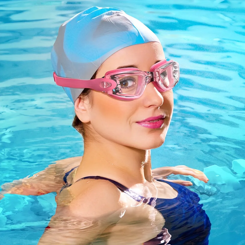 Premium UV Protection AntiFog Swim Goggles for Men and Women