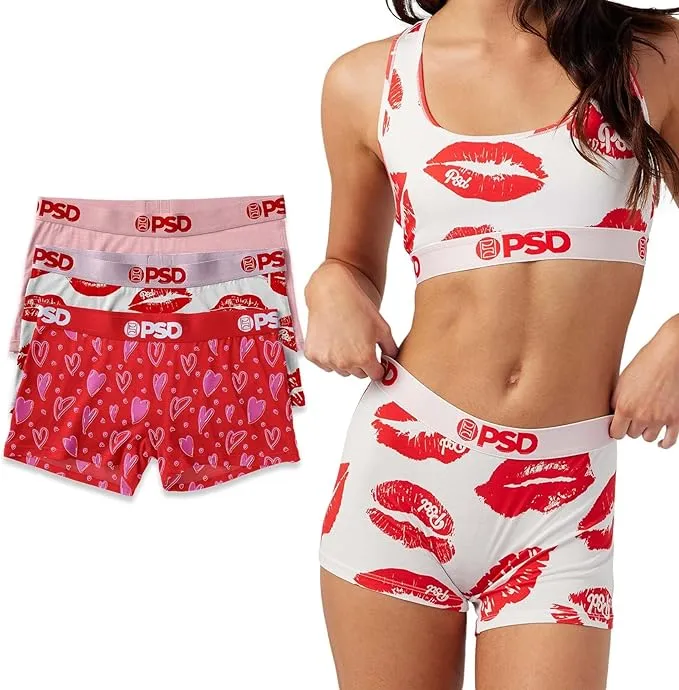 PSD Women's Vday Modal Bs 3-Pack Bx Boy Shorts