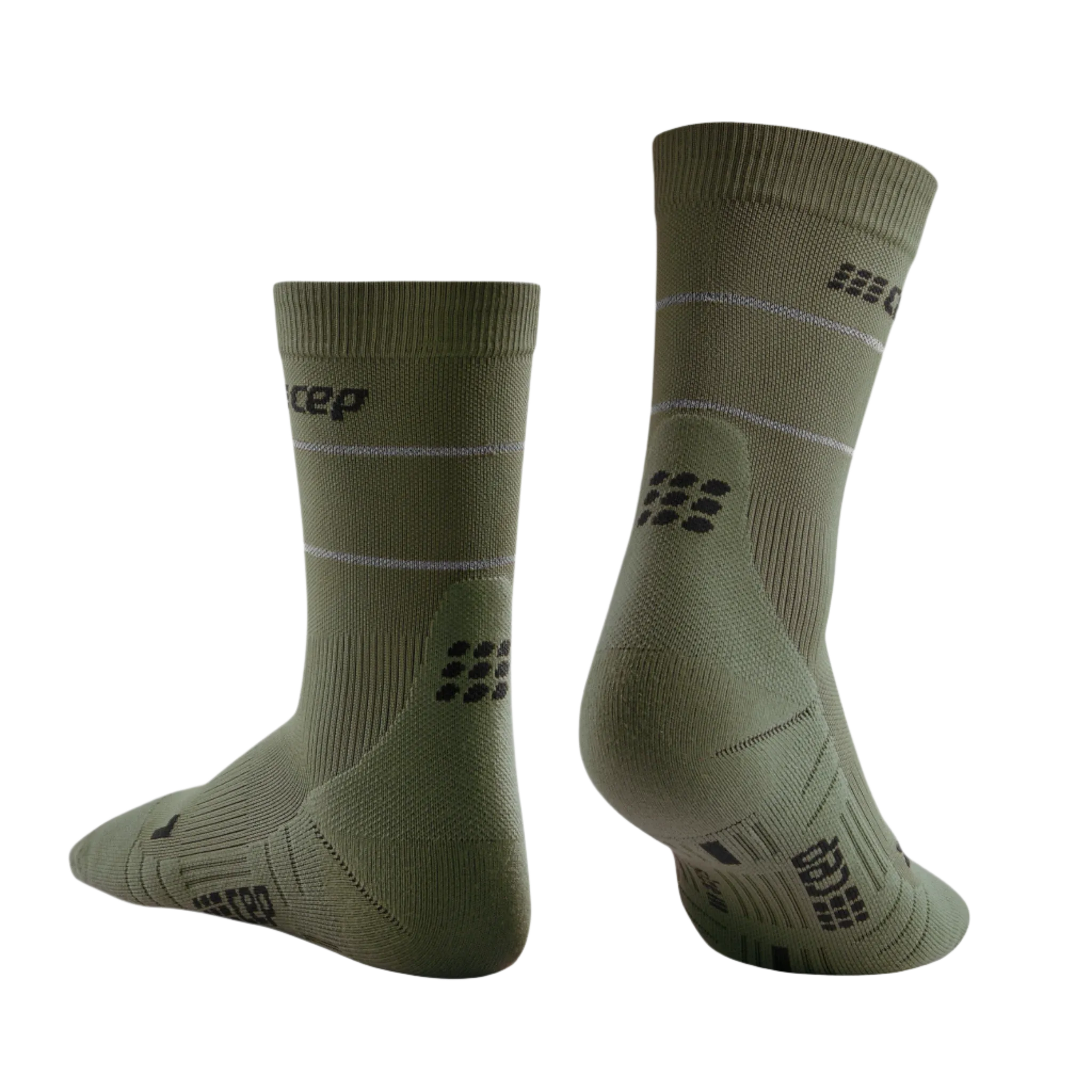 Reflective Mid Cut Compression Socks, Women [Discontinued Colors]