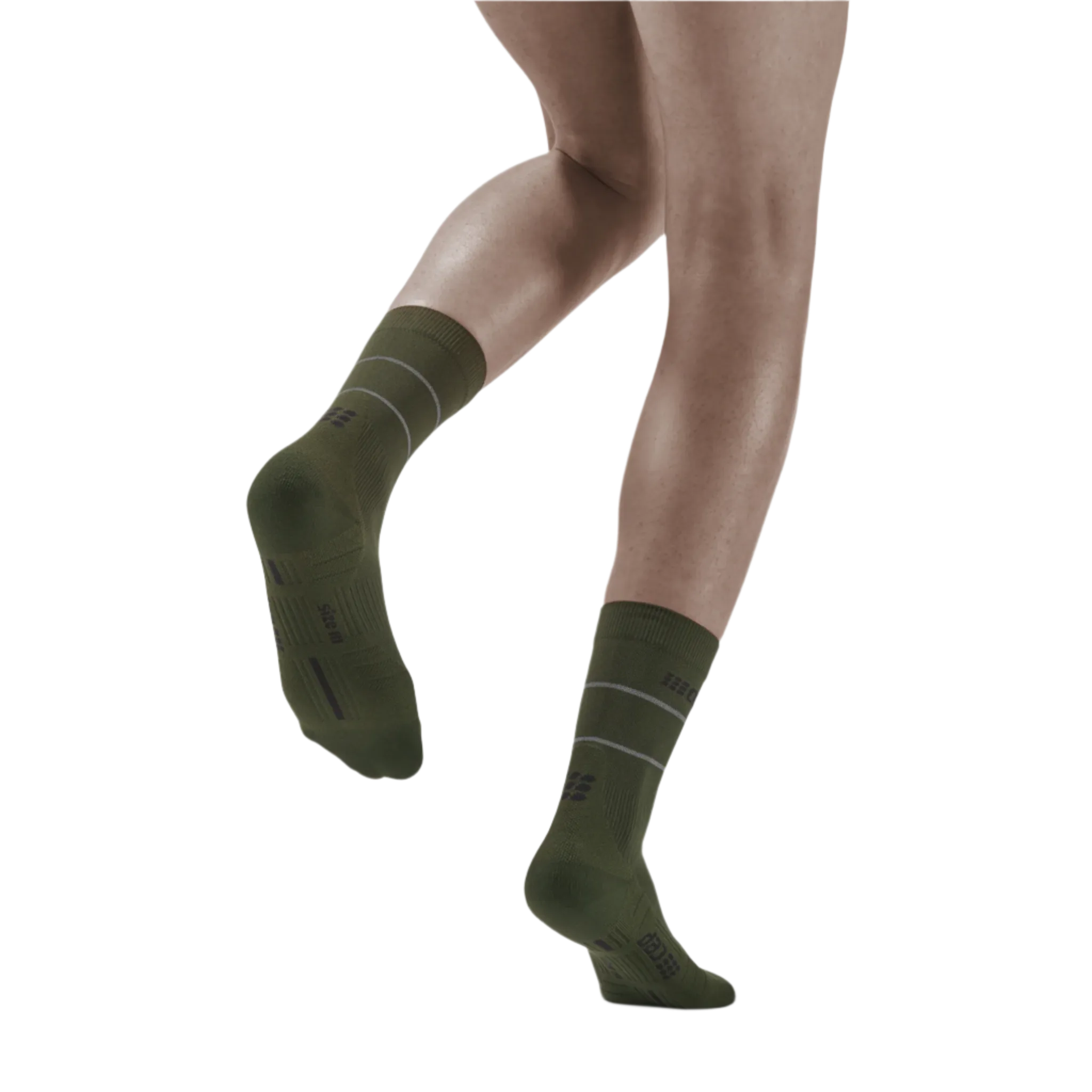 Reflective Mid Cut Compression Socks, Women [Discontinued Colors]