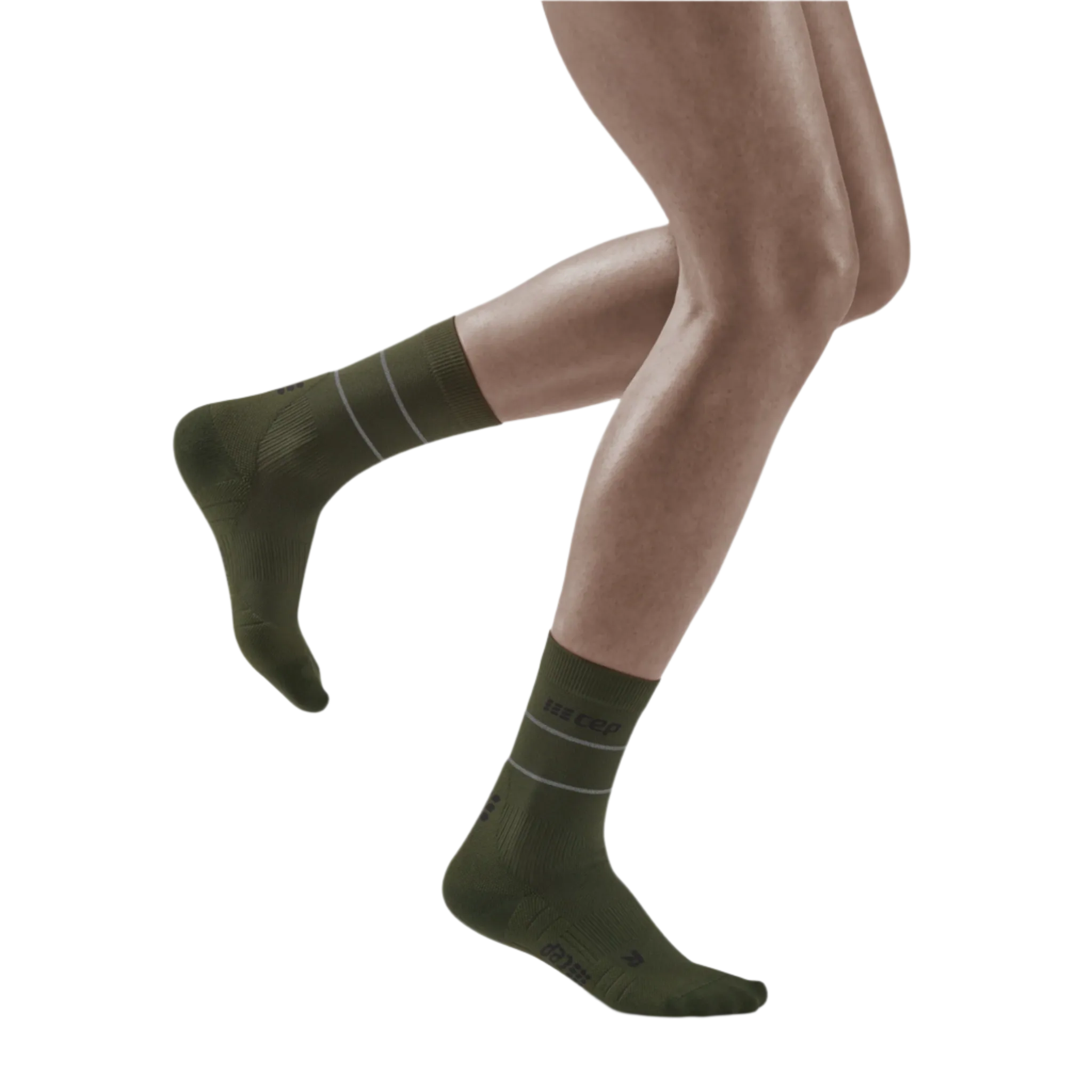 Reflective Mid Cut Compression Socks, Women [Discontinued Colors]