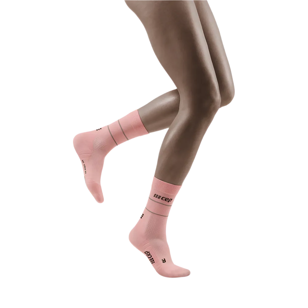 Reflective Mid Cut Compression Socks, Women [Discontinued Colors]