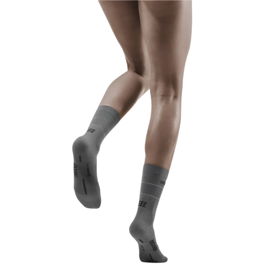 Reflective Mid Cut Compression Socks, Women [Discontinued Colors]