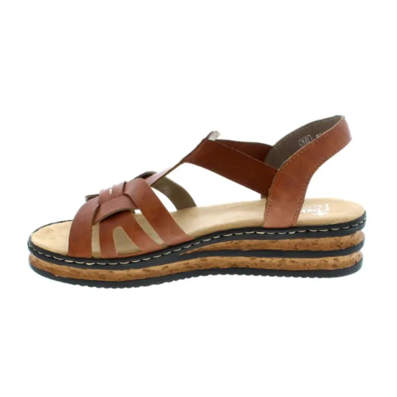 Rieker 62918-22 Brown Women's Sandals