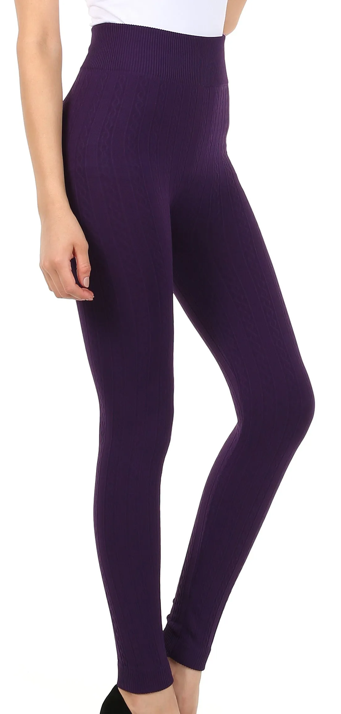 Sakkas Warm Soft Fleece Lined High Waist Leggings