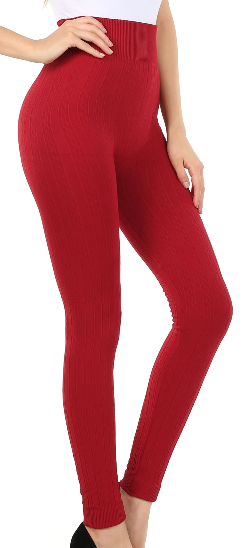 Sakkas Warm Soft Fleece Lined High Waist Leggings