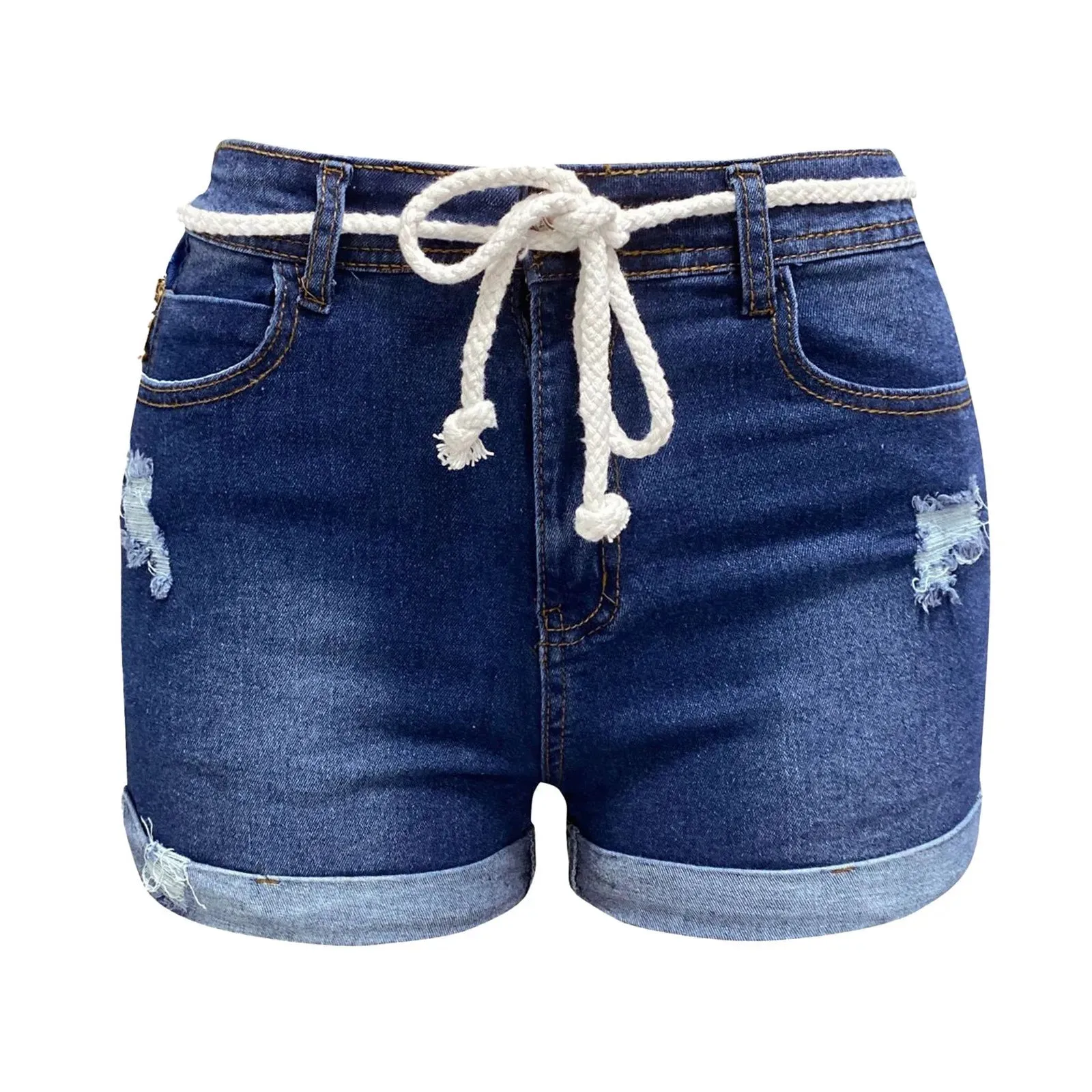 Summer Denim Women 2024 New High Waist Jeans Femme Aesthetic Casual Shorts