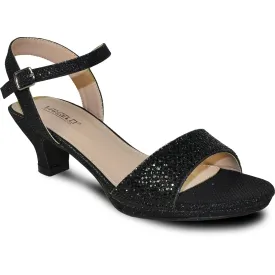 VANGELO Women Sandal ANGEL-10 Heel Party Prom & Wedding Sandal Black