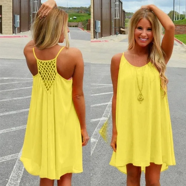 Women beach dress fluorescence