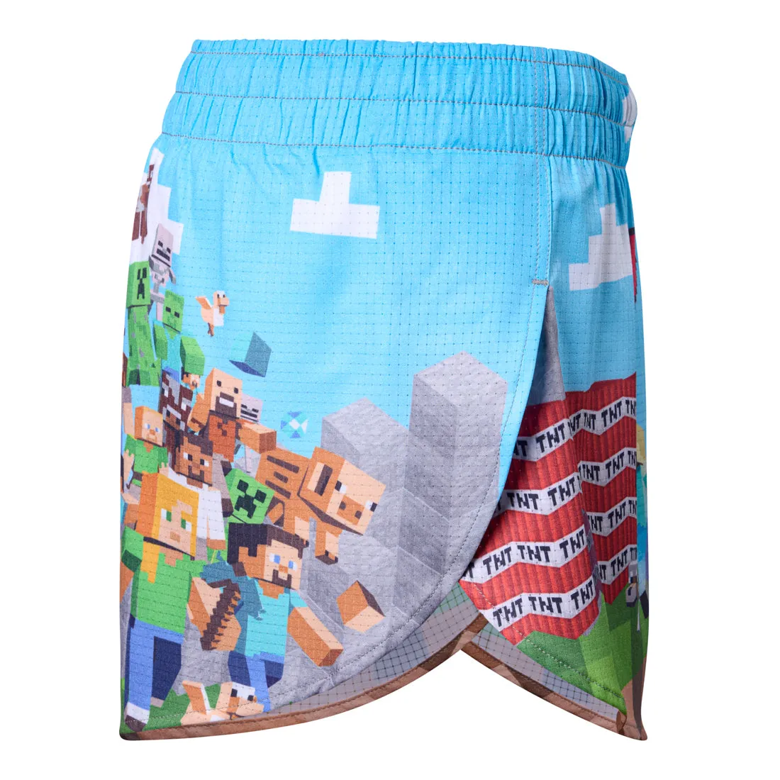 Women's AeroPro 3" Split Shorts - Blocks on Blocks