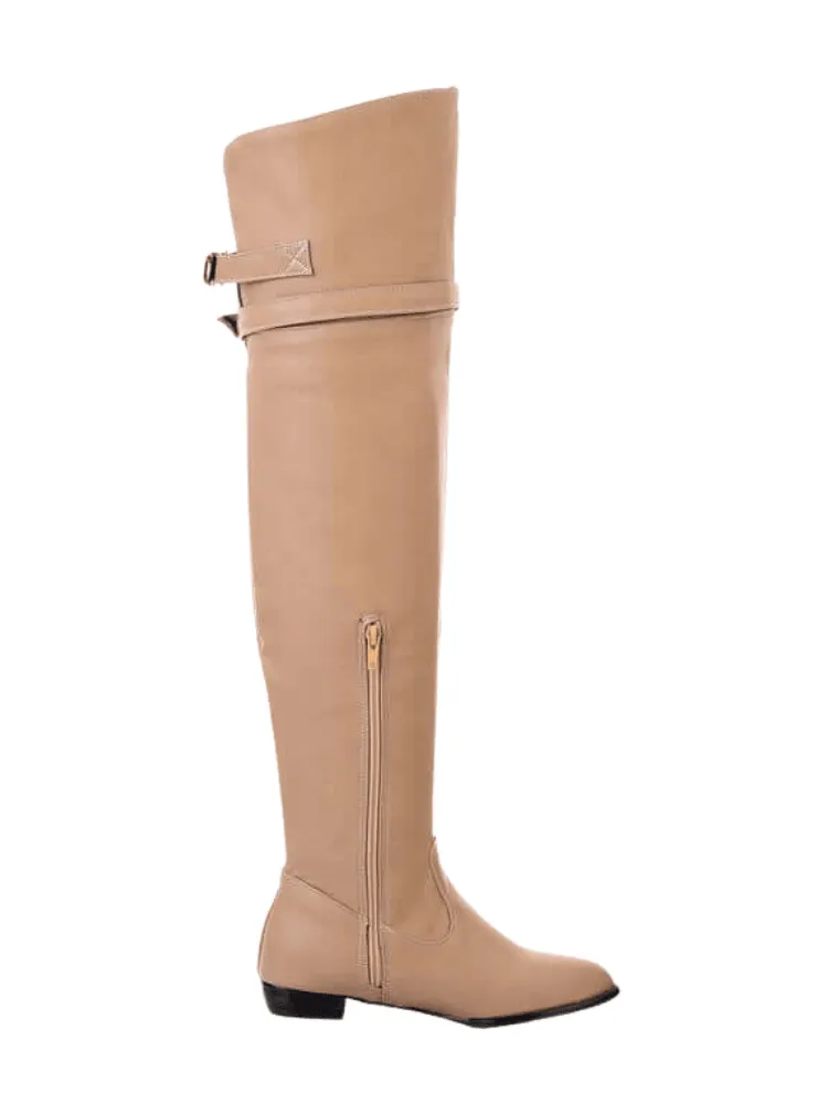 Women's Flat Heel Over The Knee Boots