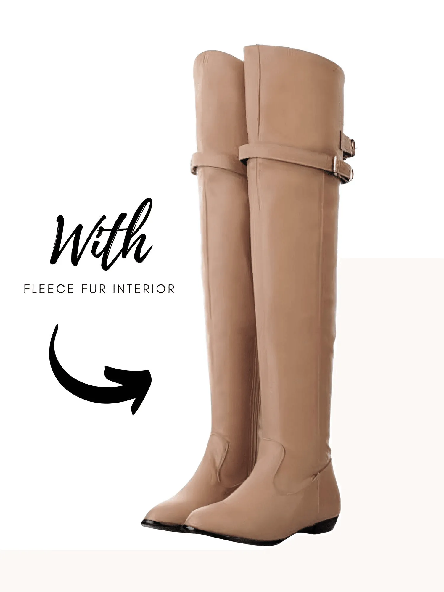 Women's Flat Heel Over The Knee Boots