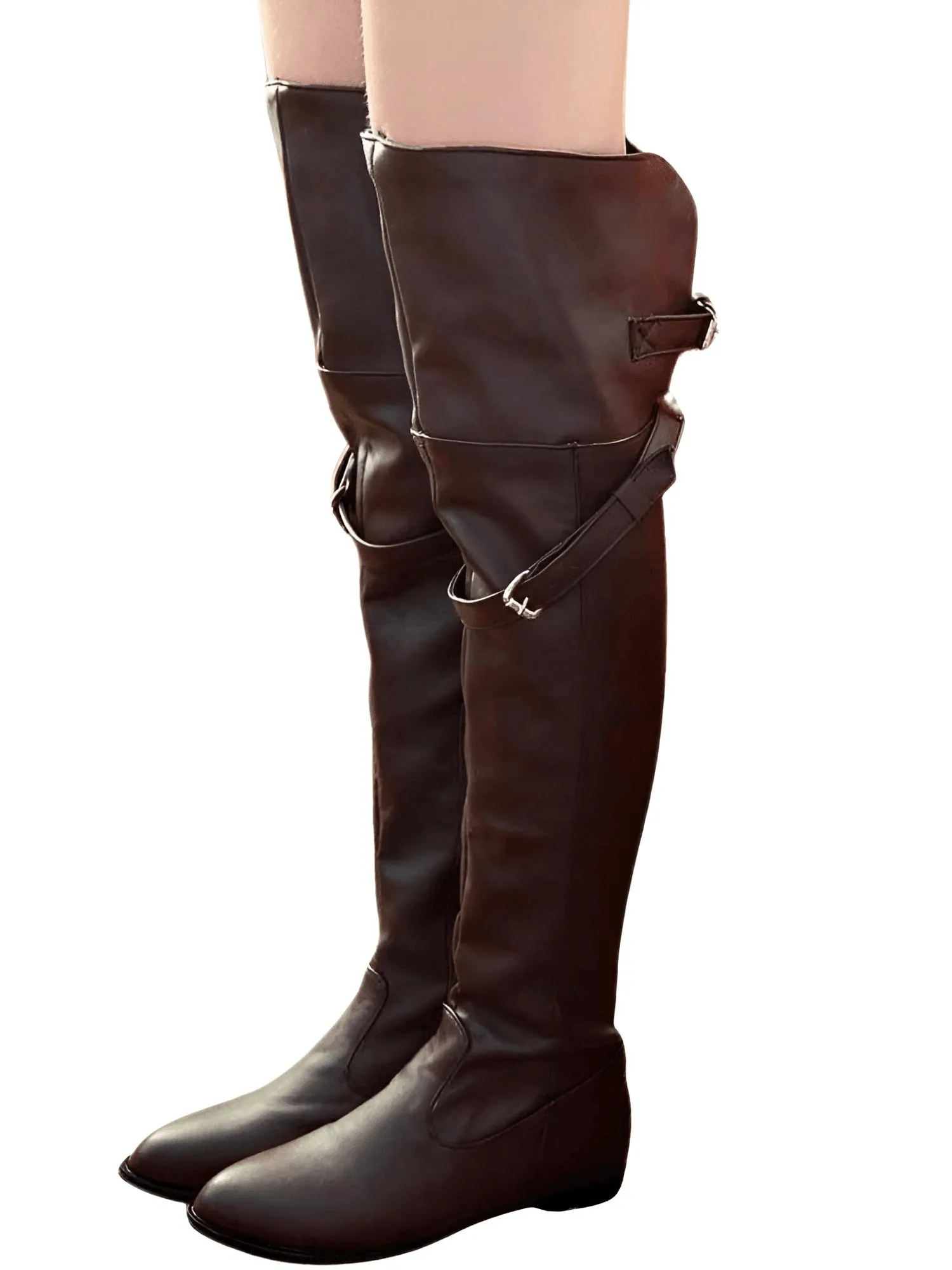 Women's Flat Heel Over The Knee Boots