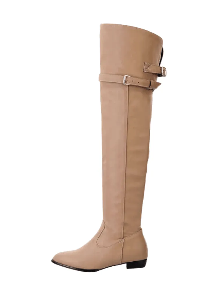 Women's Flat Heel Over The Knee Boots