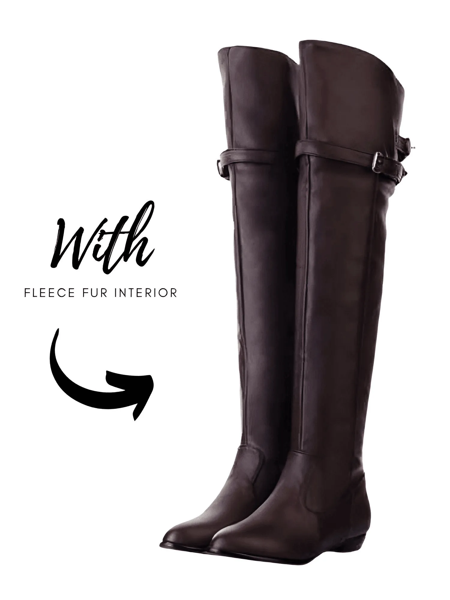 Women's Flat Heel Over The Knee Boots