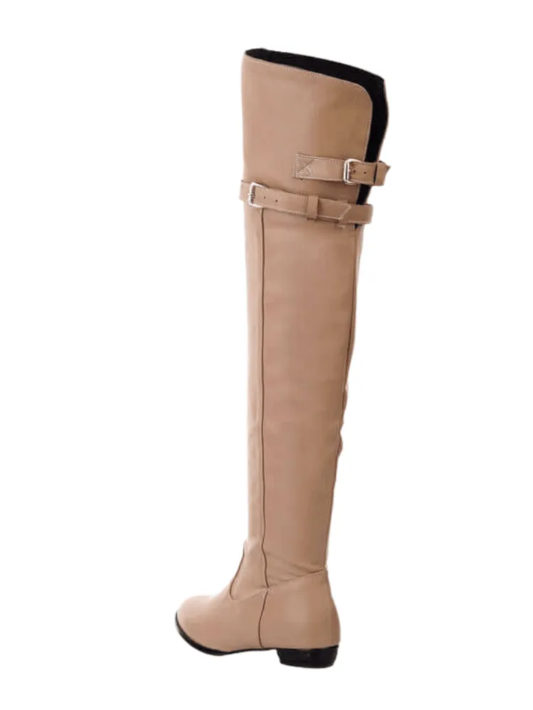 Women's Flat Heel Over The Knee Boots